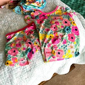 Little sleepies summer garden 12-18 two piece